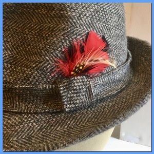 Vtg Tweed Fedora